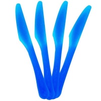 Lumoss - Plastic Knives - Set of 4 - Turquoise Photo