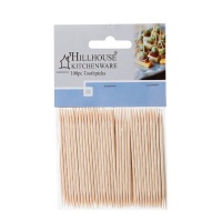 Hillhouse Bulk Pack x20 Party Wooden Toothpicks - 100 Piece Photo