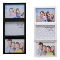 Bulk Pack x4 Picture Frame Collage - 3 Hole Photo