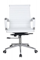 TOCC Ribbed Medium Back Chair - White Photo
