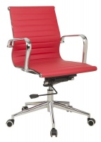 TOCC Ribbed Medium Back Chair - Red Photo