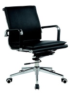 TOCC Square Pad Medium Back Chair - Black Photo