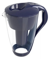 PearlCo Glass Water Filter Jug Dark Blue with One Cartridge Photo