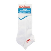 Men's Wilson Quarter White Socks - 3 Pairs Photo