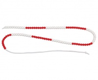 Bead String up to 100 - Red & White Photo