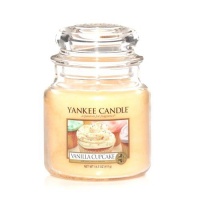 Yankee Candle Classic Vanilla Cupcake Scented Medium Candle Jar Photo