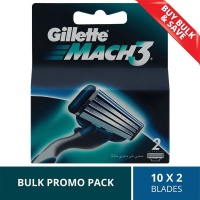 Gillette Mach3 Men's Razor Blades - 10 x 2's Bulk Pack Photo