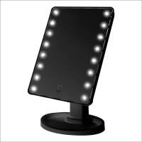Fleek 360 Degree Magic Touch LED Make Up Mirror - Black Photo