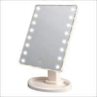 Fleek 360 Degree Magic Touch LED Make Up Mirror - White Photo