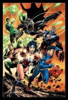 DC Comics Justice League - Charge Poster with Black Frame Photo