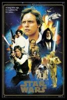 Star Wars 40th Anniversary - Heroes Poster with Black Frame Photo