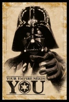 Star Wars - Your Empire Needs You Poster with Black Frame Photo