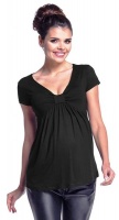 Absolute Maternity Summer Tab Top - Black Photo