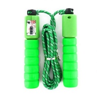 Soft Grip Skipping Rope with Counter - Green Photo