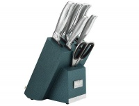 Berlinger Haus 8 Piece Stainless Steel Knife Set - Turquoise & Silver Photo