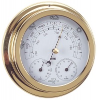 ANVI 32.0370 3-in-1 Barometer - Polished Brass & Lacquered Photo