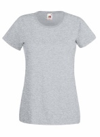 Fruit Of The Loom Lady-Fit Valueweight Crew Neck - Heather Grey Photo