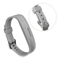 Tuff-Luv Silicone Strap Band for the Fitbit Flex 2 - Grey Photo