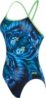Zoggs Blue Feline Tri Back Swimsuit Photo