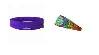 TheGoodSport Unisex 2 Piece Belt Set - Purple & Living Colour Design Photo