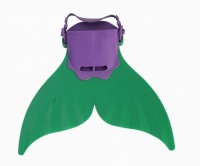 Mermaid Flippers - Small - Green /Purple Photo