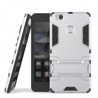 2-in-1 Hybrid Dual Shockproof Stand Case for Huawei P9 Lite - Silver Photo