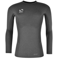 Sondico Men's Base Core Long Sleeve Base Layer - Grey Marl Photo