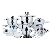 21 Piece Stainless Steel Cookware Pot Set - 7 Layer Capsuled Bottom Photo