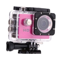 Nevenoe HD Waterproof Sports Action Camera - Pink Photo