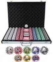 SA Poker Shop Big Texas Holdem Poker Chip Set - 1000 Piece Photo