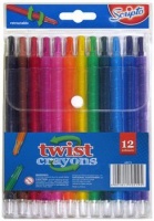 Scripto Retractable Twist Crayons 12's - Wallet Photo