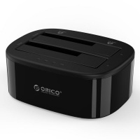 Orico 2 Bay USB3.0 Dock for 2.5 & 3.5 Hard Drives â€“ Black Photo
