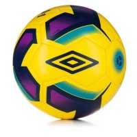 Umbro Neo Trainer Soccer Ball - Yellow Dark Navy & Purp Photo