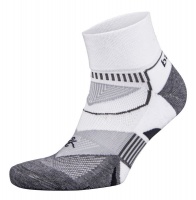 Balega Enduro Quarter Socks Men's - White Grey & Heather Photo