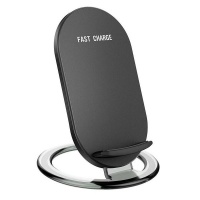 Tuff-Luv Wireless Qi Turbo 5V-2A / 9V-1.6A 10W Stand Charger - Black Photo