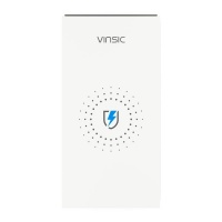 VINSIC 2-in-1 Qi Wireless Charger & 12000mAh Power Bank - White Photo