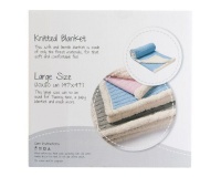 All4Ella Knitted Blanket - Blue Photo
