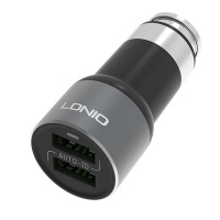 LDNIO 2USB 5V 3.6A Quick Charging Car Charger - Black & Grey LDNIO 2USB 5V 3.6A Quick Charging Car Charger - Black & Grey Photo
