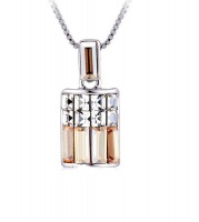 DhiaJewellery Champaign Necklace made with Crystals from Swarovski Photo