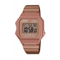 Casio B650WC-5ADF Retro Digital Square Watch - Rose Gold Photo