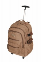 Tosca Canvas 15" Laptop Trolley Backpack - Coffee Photo