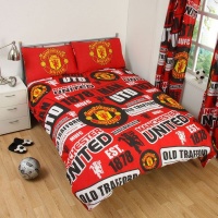 Manchester United FC Official Manchester United Football Duvet Cover Set - Photo