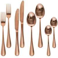 Kitchen Kult 8 Piece Stainless Steel Cutlery Set - Rose Gold Photo
