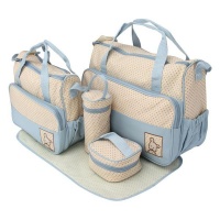 Multifunctional Baby Changing Handbag Set - Light Blue Photo