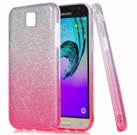 Samsung Bling Gradient Sparkie Glitter Cover for J7 Pro - Pink Photo