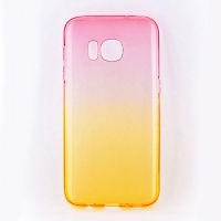 Samsung Tellur Silicone Cover for S7 - Pink/Orange Photo