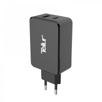 Tellur 1 Port QC 3.0 & 1 Port Type-C Travel Charger - Black Tellur 1 Port QC 3.0 & 1 Port Type-C Travel Charger - Black Photo