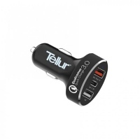 Tellur QC 3.0 3 USB ports Car Charger - Black Photo