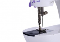 Bunker Mini Sewing Machine - White & Purple Photo