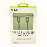 GIZZU USB-C To Micro B 1m Cable - Black Photo